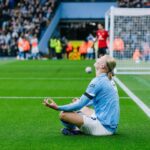 Haaland célébration derby